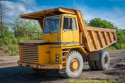 What is the financing for dump trucks